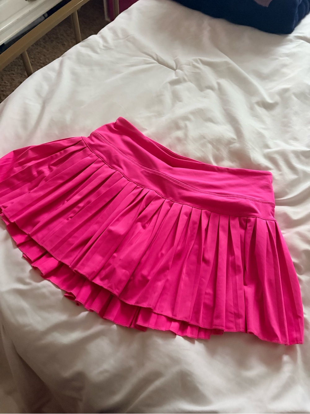 Hot Pink Goldhinge Tennis Skirt Pleated